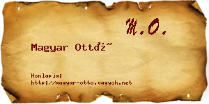Magyar Ottó névjegykártya